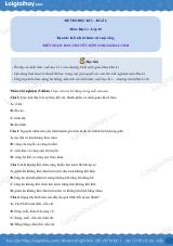 Đề thi học kì 1 Địa lí 10 - Đề số 6
